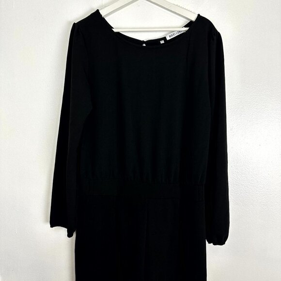 NIKKI LUND Joy Long Sleeve Jumpsuit in Black Size X-Large - Picture 6 of 10